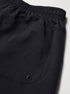 Nike - Flow Wide-Leg Logo-Embroidered Shell Drawstring Shorts - Black