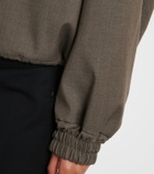The Attico Virgin wool-blend bomber jacket