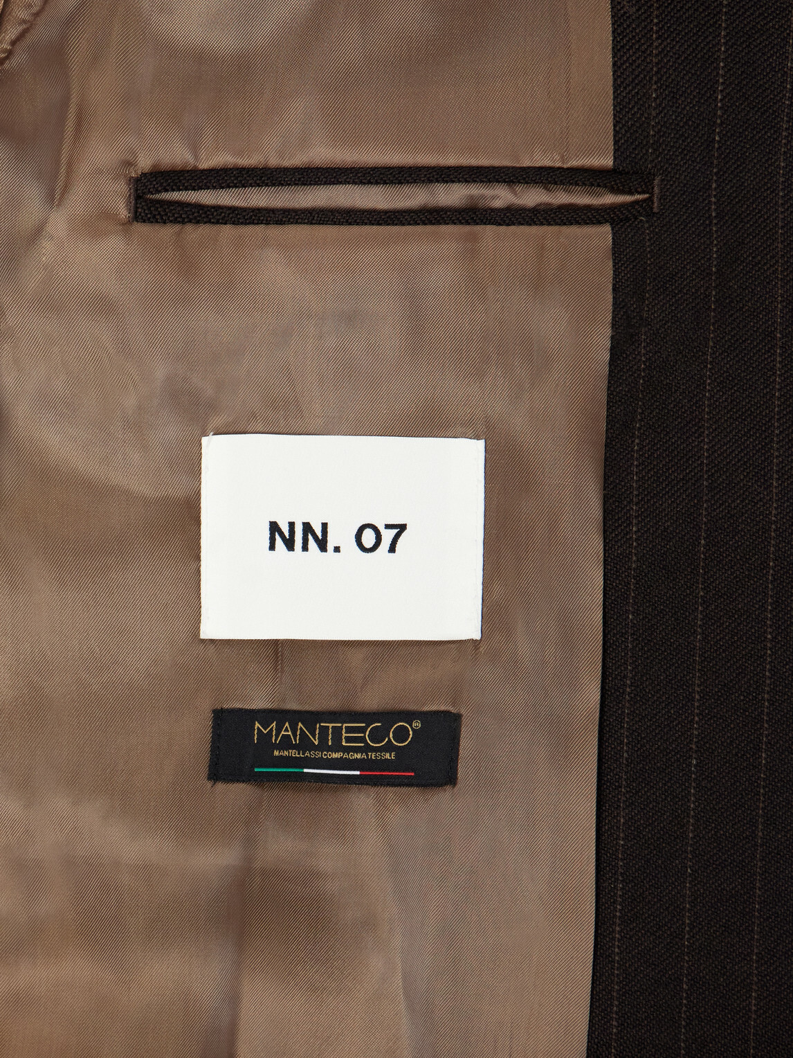 NN07 - Joe 10078 Pinstriped Wool-Twill Suit Jacket - Brown