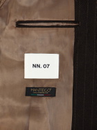 NN07 - Joe 10078 Pinstriped Wool-Twill Suit Jacket - Brown