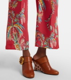 Etro Printed twill straight pants