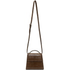 Hunting Season Brown Small Lizard Top Handle Bag