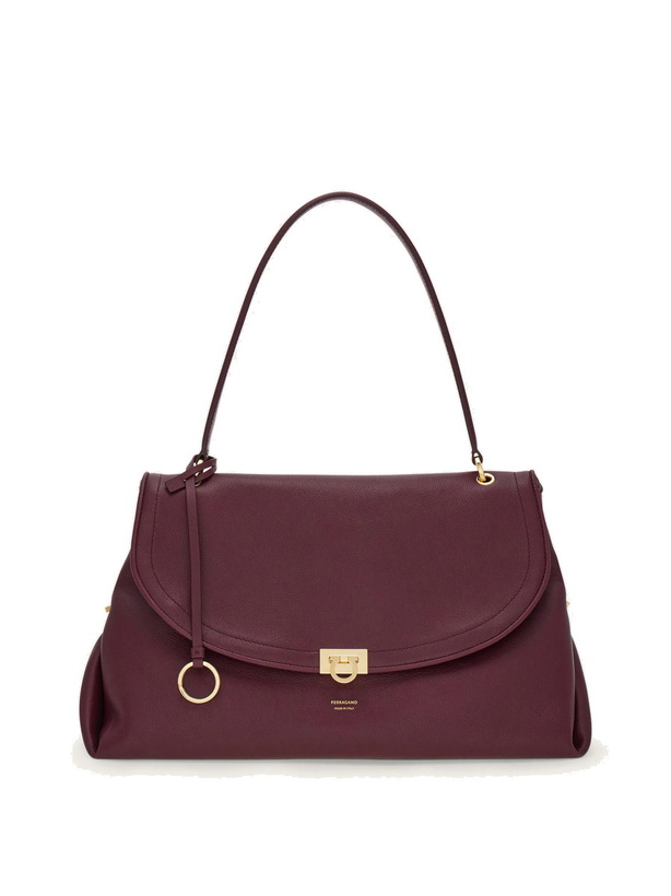 Photo: Ferragamo Womens Ferragamo Sofia 2026 shoulder bag (L) in Violet