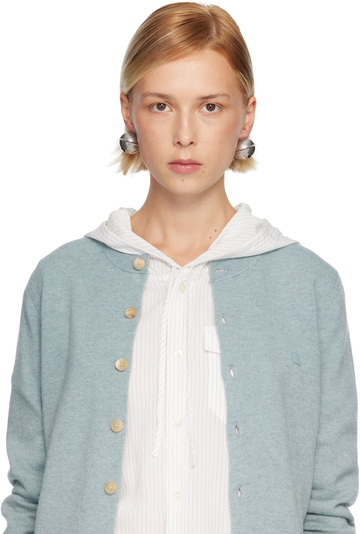 Acne Studios Bell-Shaped Metal Earrings
