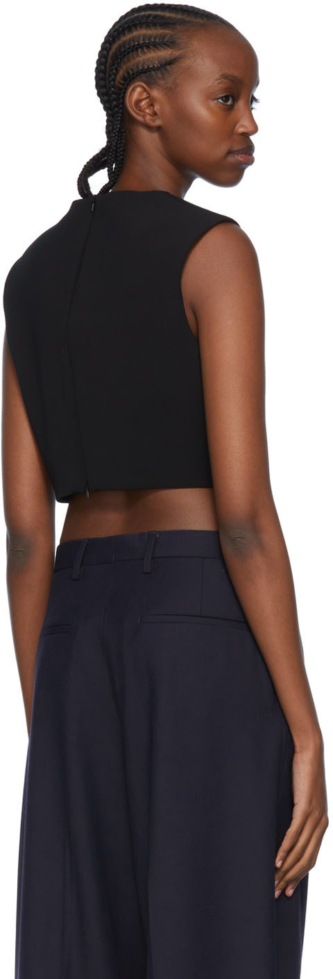 Rosetta Getty Black Polyester Tank Top