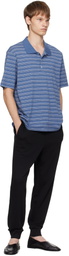 Hugo Black Cuffed Logo Print Sweatpants