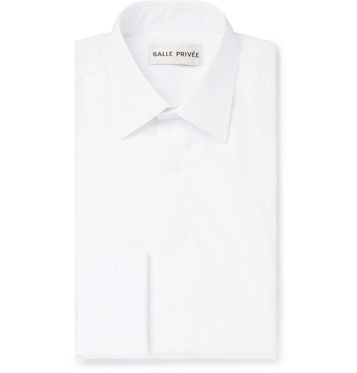 Photo: SALLE PRIVÉE - White Cedric Double-Cuff Sea Island Cotton Shirt - White
