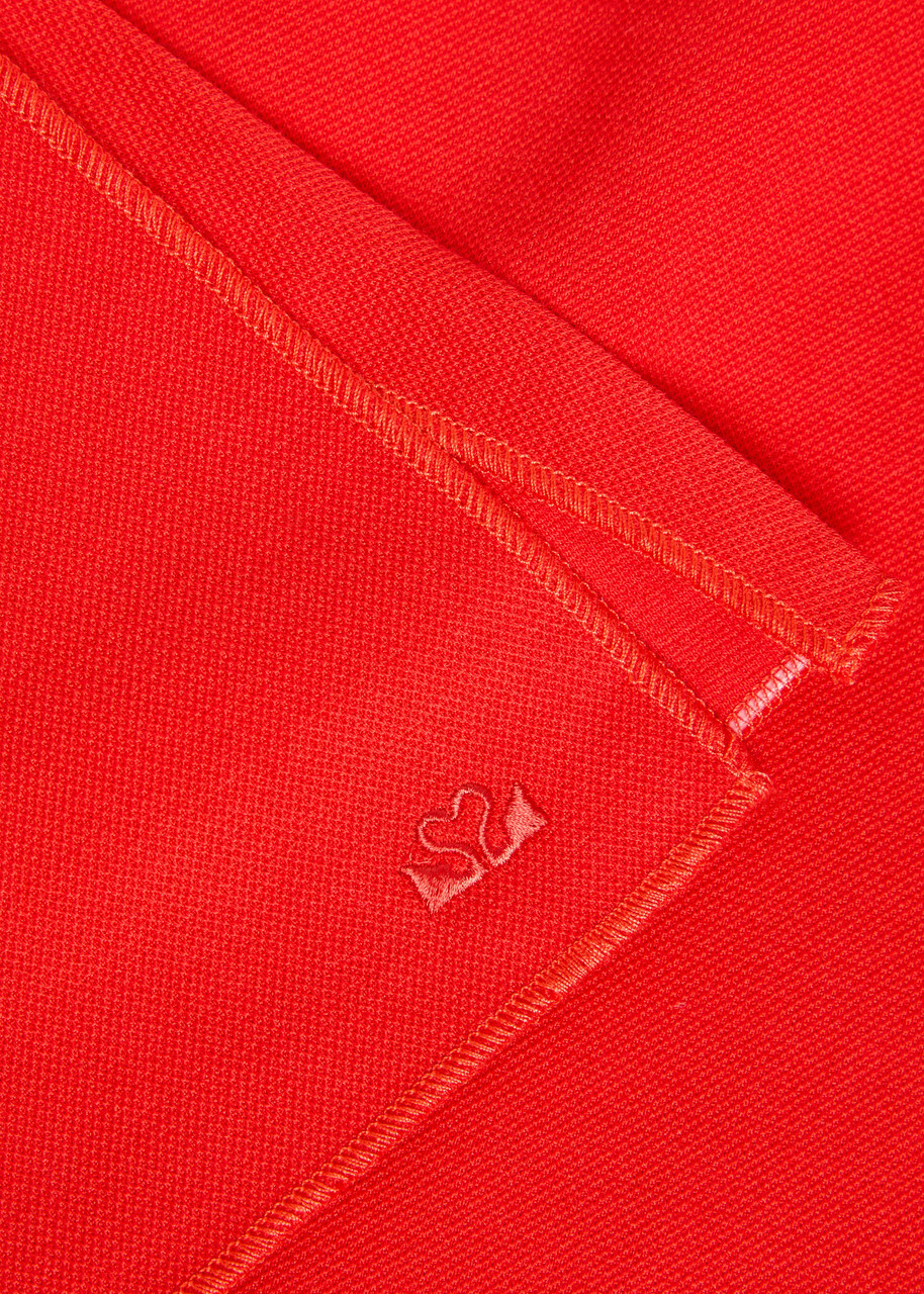 Spence Court Piqué Ponte Mini Tennis Skirt Red