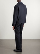 BODE - Cotton-Blend Seersucker Bomber Jacket - Blue