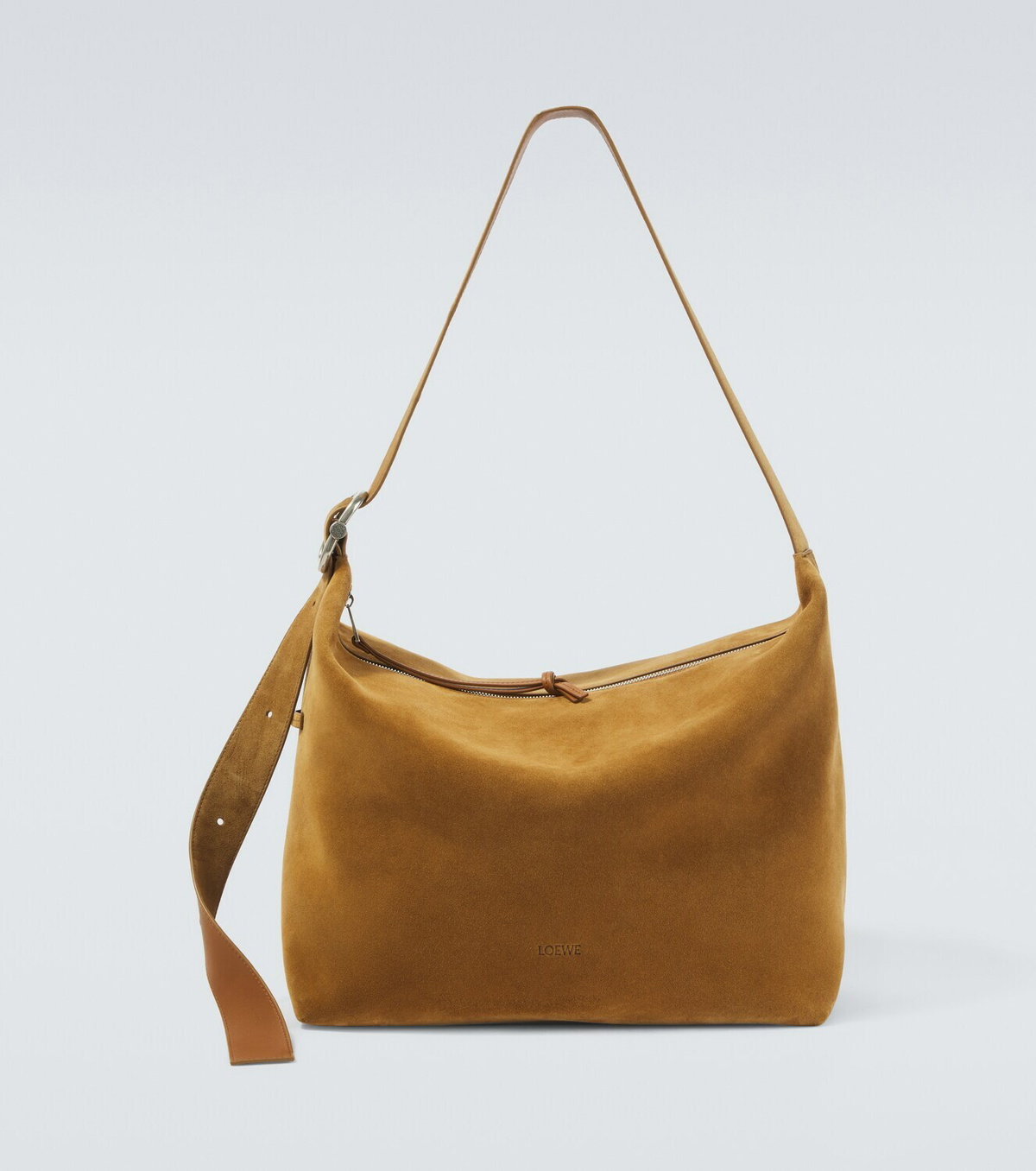 Loewe Loop Large suede shoulder bag