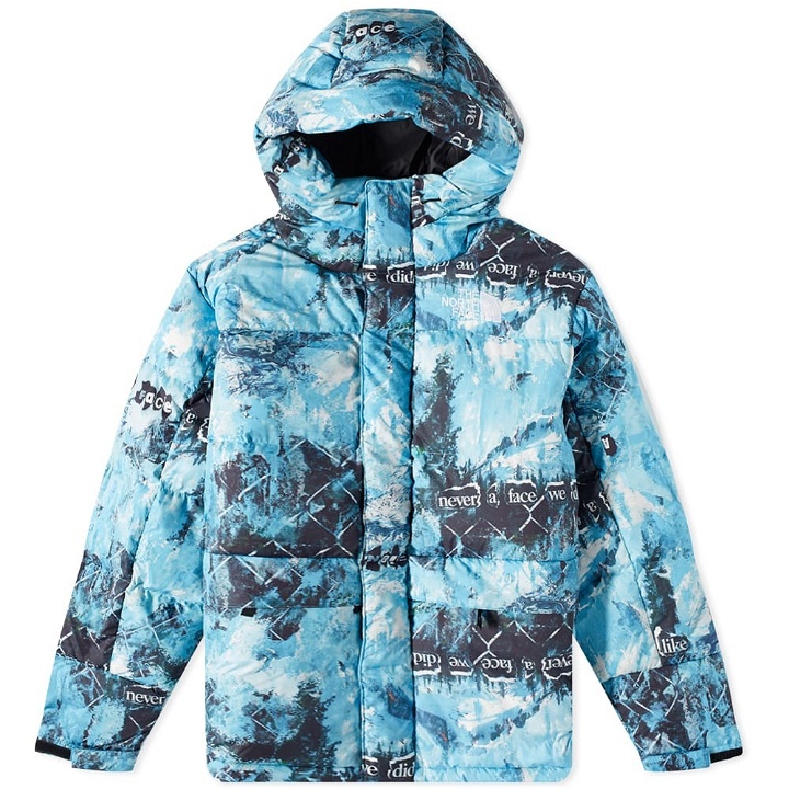 Photo: The North Face Men's Printed Himalayan Down Parka Jacket in Norse Blue Cole Navin