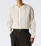 Jacquemus Venice striped cotton and silk shirt