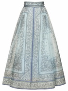 ZIMMERMANN - Matchmaker Gathered Linen Midi Skirt