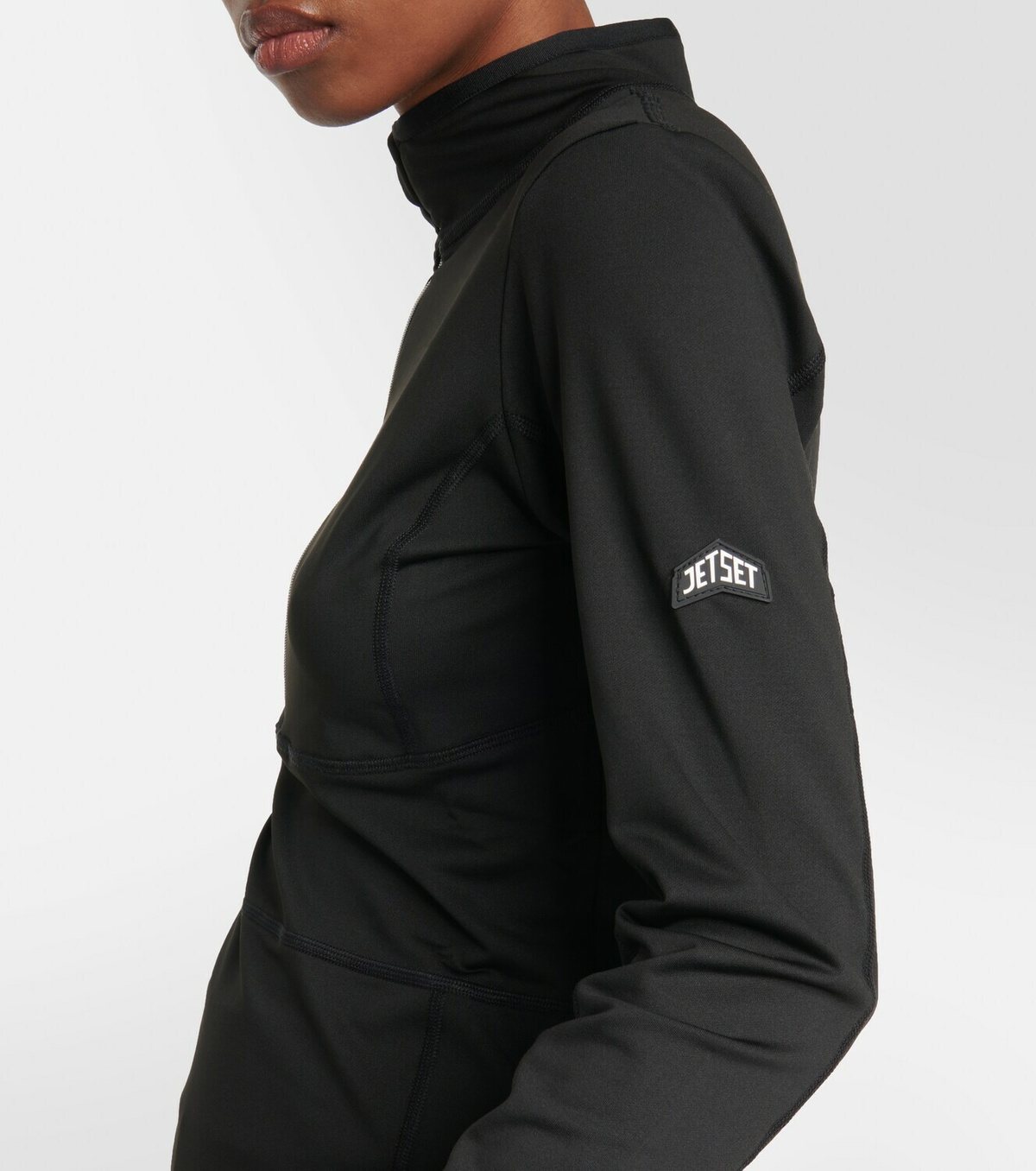 Jet Set Ginger Halfzip slim top