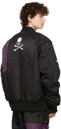 mastermind JAPAN Black & Purple C2H4 Edition Bomber Jacket