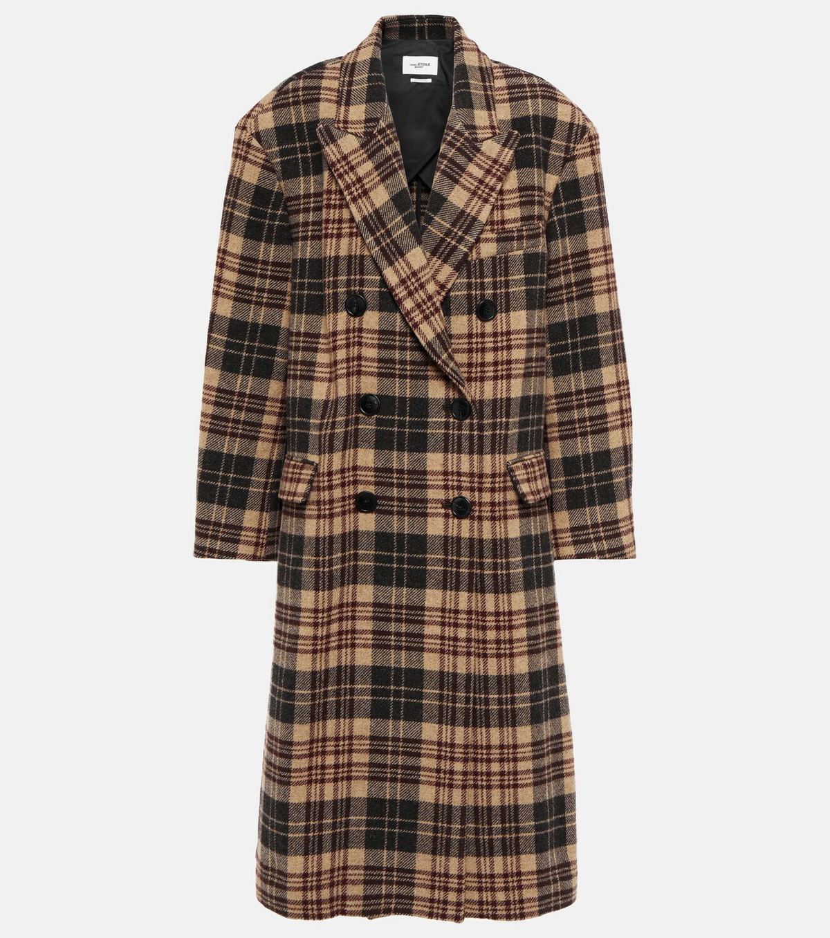 Marant Etoile Checked double-breasted wool coat Isabel Marant Etoile