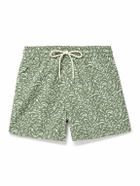 Atalaye - Hobekia Mid-Length Printed Recycled Swim Shorts - Green