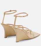 Bottega Veneta - Stretch leather wedge sandals