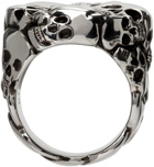 Alexander McQueen Silver Multi Skull Ring