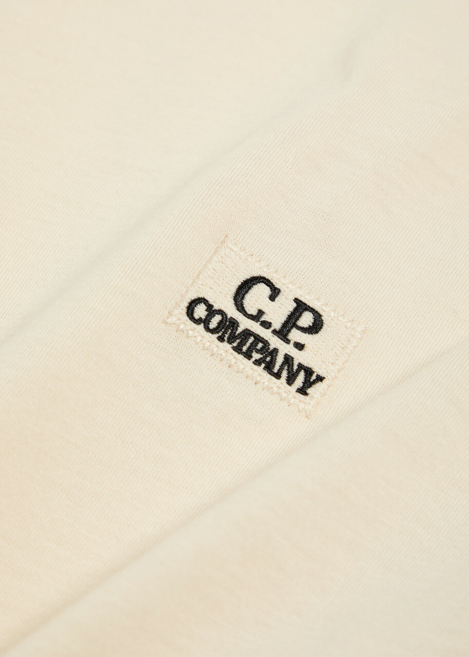 C.P. Company Logo-appliquéd Cotton T-shirt Beige C.P. Company