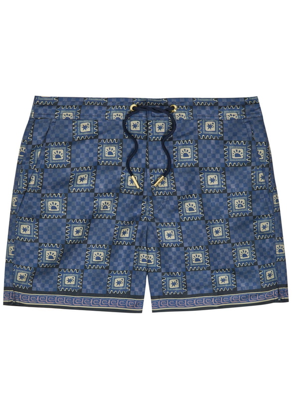 Photo: Che Telha Printed Shell Swim Shorts Blue
