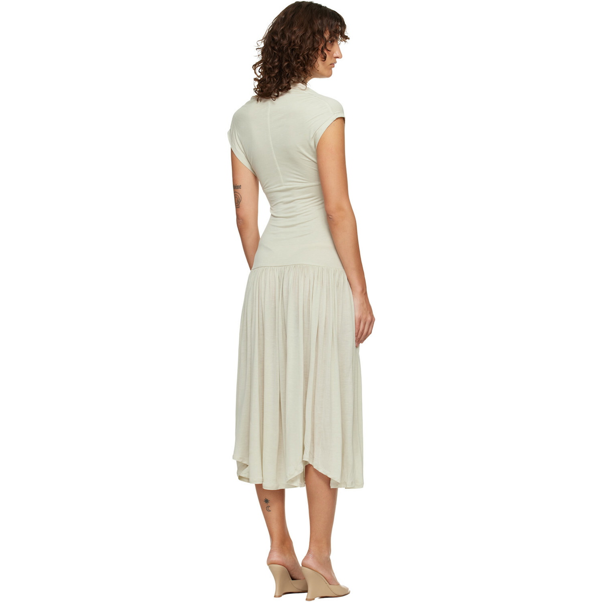 Belle Anna Beige Twyla Midi Dress