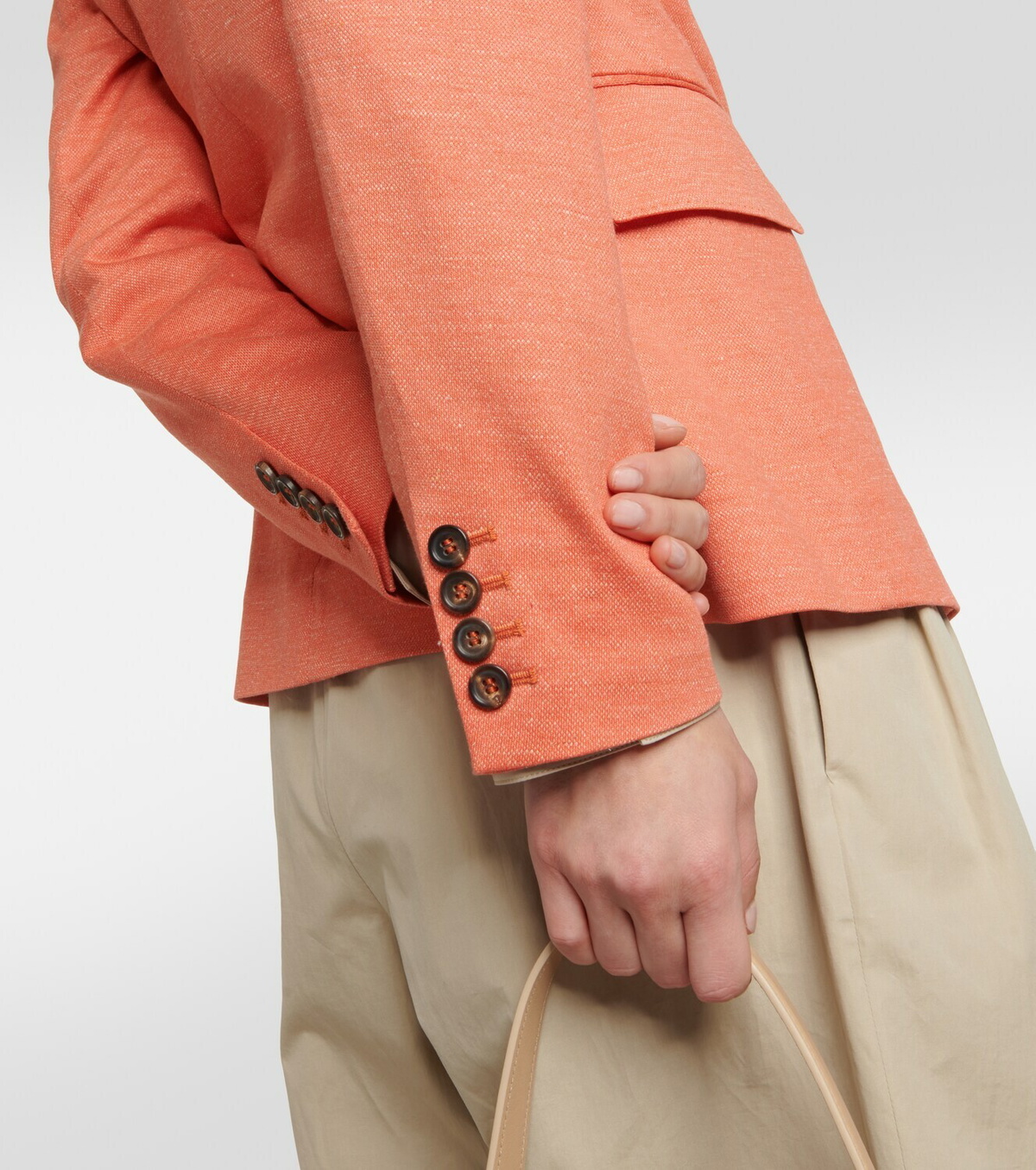 Max Mara - Zirlo cotton and linen blazer Max Mara