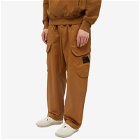 Stone Island Shadow Project Men's Wide Cargo Pant in Tabacco