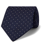 PAUL SMITH - 8cm Polka-Dot Silk-Jacquard Tie - Blue