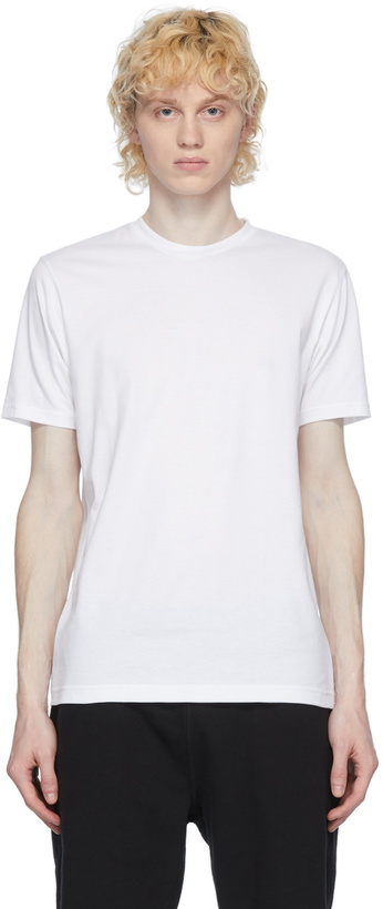Photo: Sunspel White Organic Cotton Riviera T-Shirt