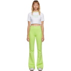 Im Sorry by Petra Collins SSENSE Exclusive White and Green Logo Cropped T-Shirt