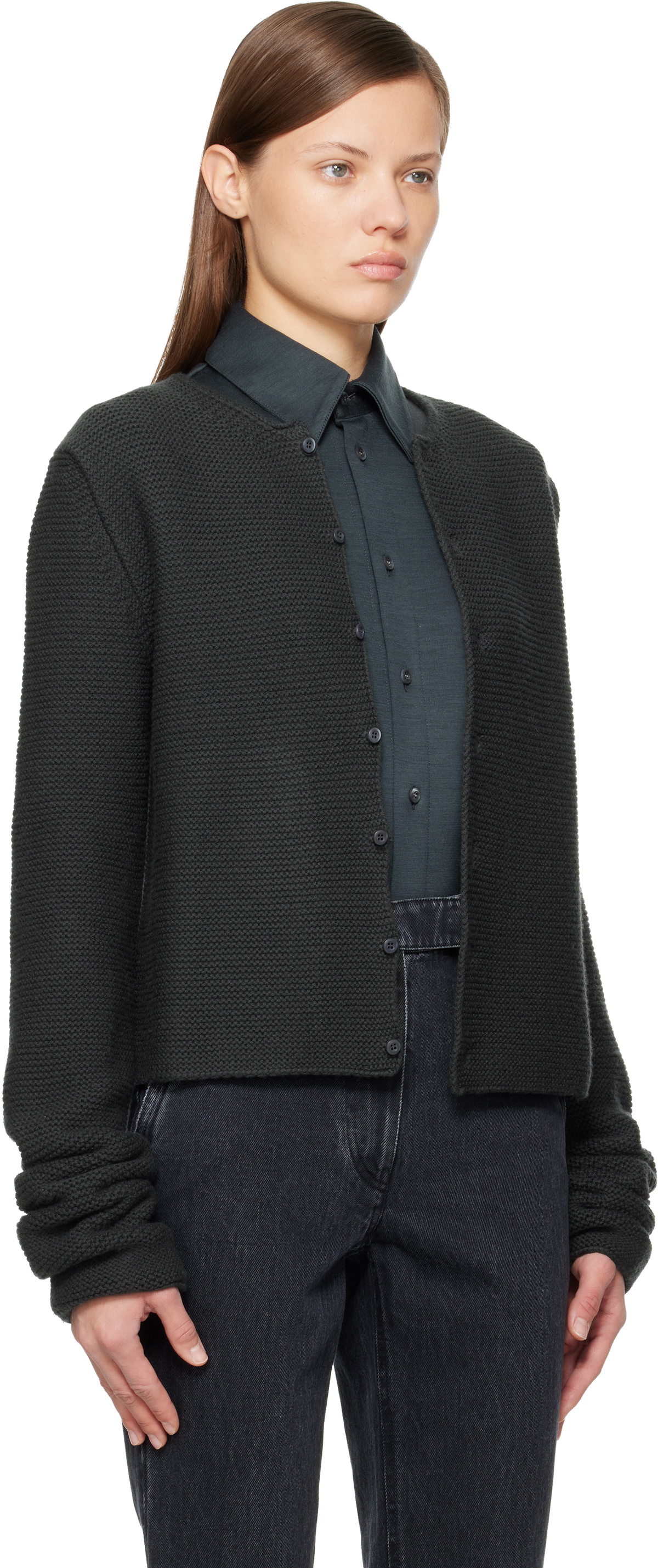 Rier Black Tyrolean Cardigan