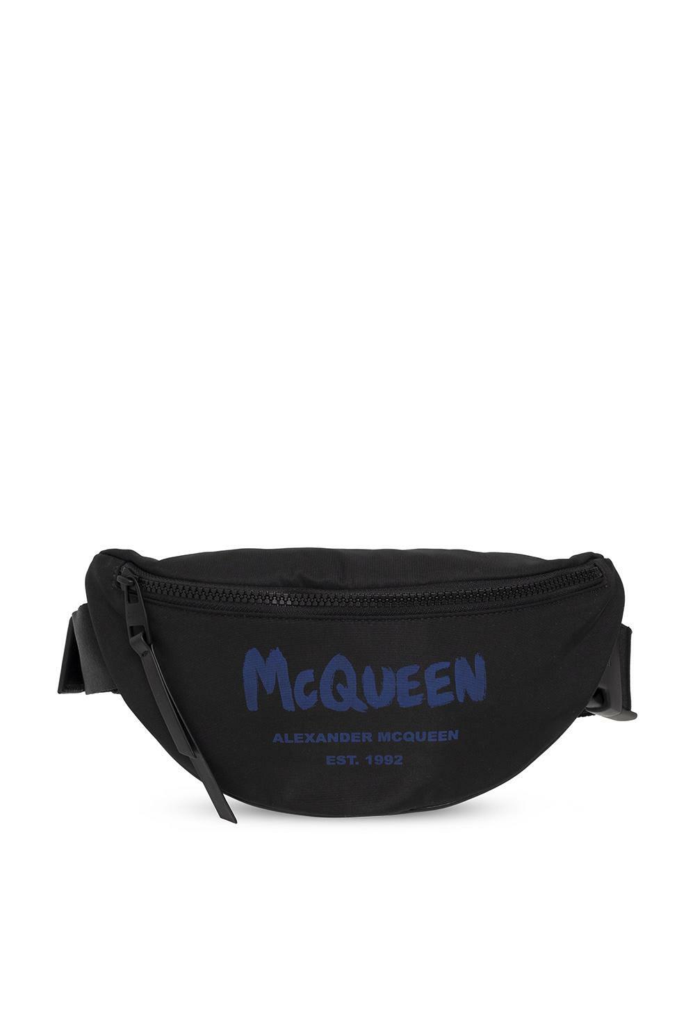Alexander McQueen Black & Red Metropolitan Biker Skull