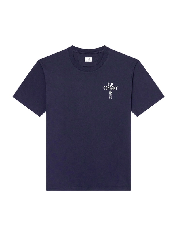 Photo: C.P. Company - Logo-Print Cotton-Jersey T-Shirt - Blue