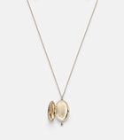 Persée 9kt gold locket necklace with diamonds