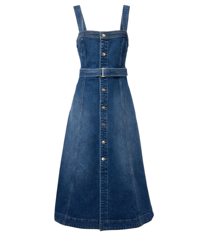 Simkhai Cici denim midi dress Simkhai