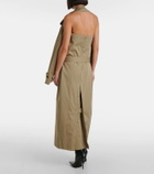 Balenciaga Suspended Trench cotton twill midi dress