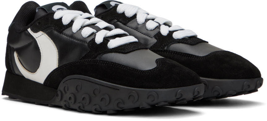 Marine Serre Black MS Rise Sneakers Marine Serre