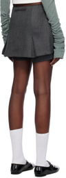 lesugiatelier Gray Layered Skort