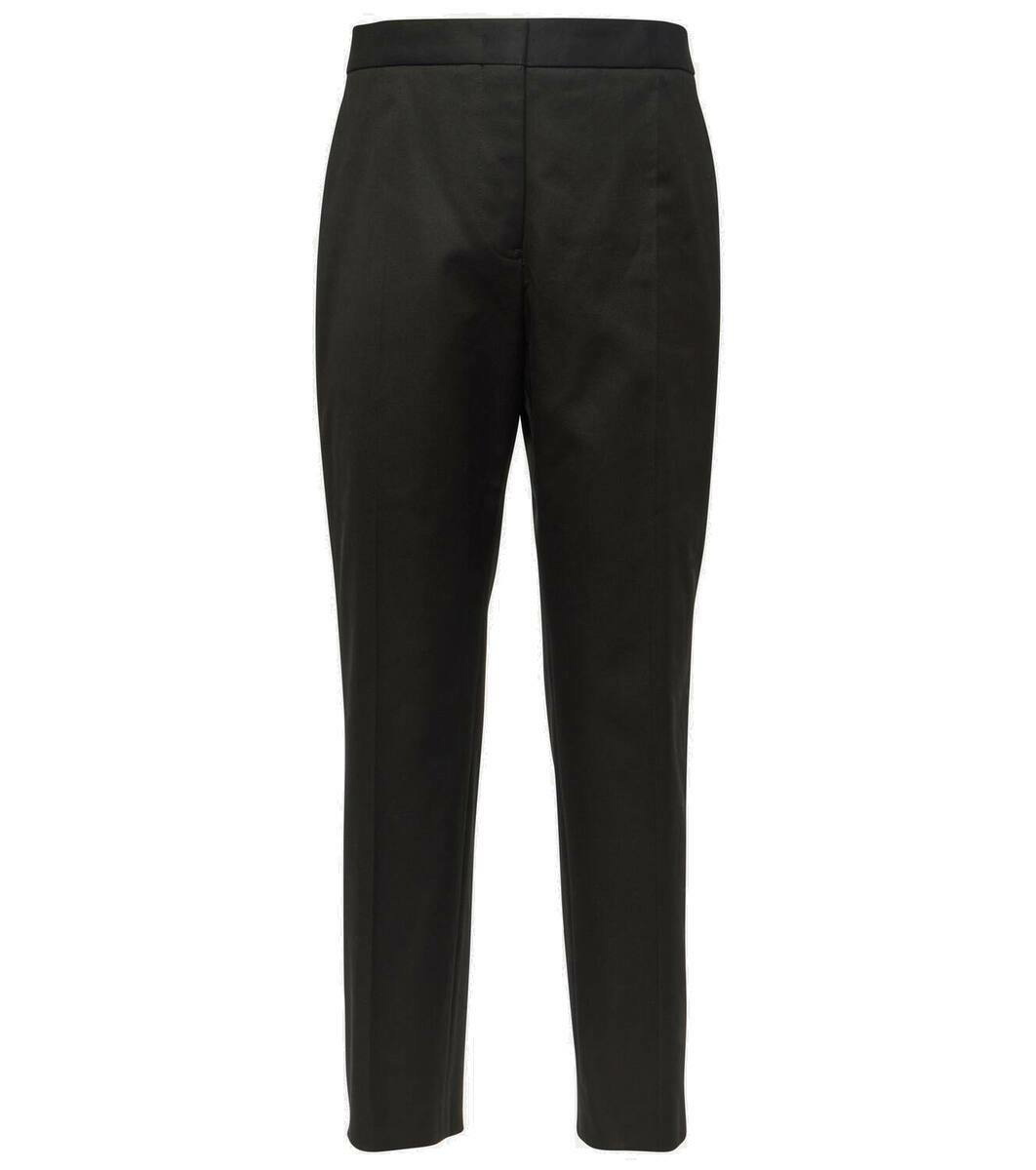 Superfine ribbed viscose flared pants - Jil Sander - Women