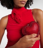 Judith Leiber Couture L'Amour Petit Cœur embellished clutch