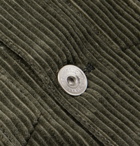 Brunello Cucinelli - Sea Island Cotton and Cashmere-Blend Corduroy Trucker Jacket - Green