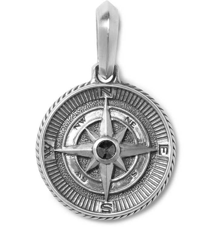 Photo: David Yurman - Maritime Compass Sterling Silver and Diamond Pendant - Silver