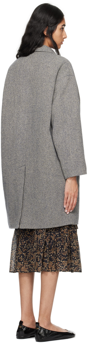 Isabel Marant Etoile Black & Beige Limiza Coat Isabel Marant Etoile