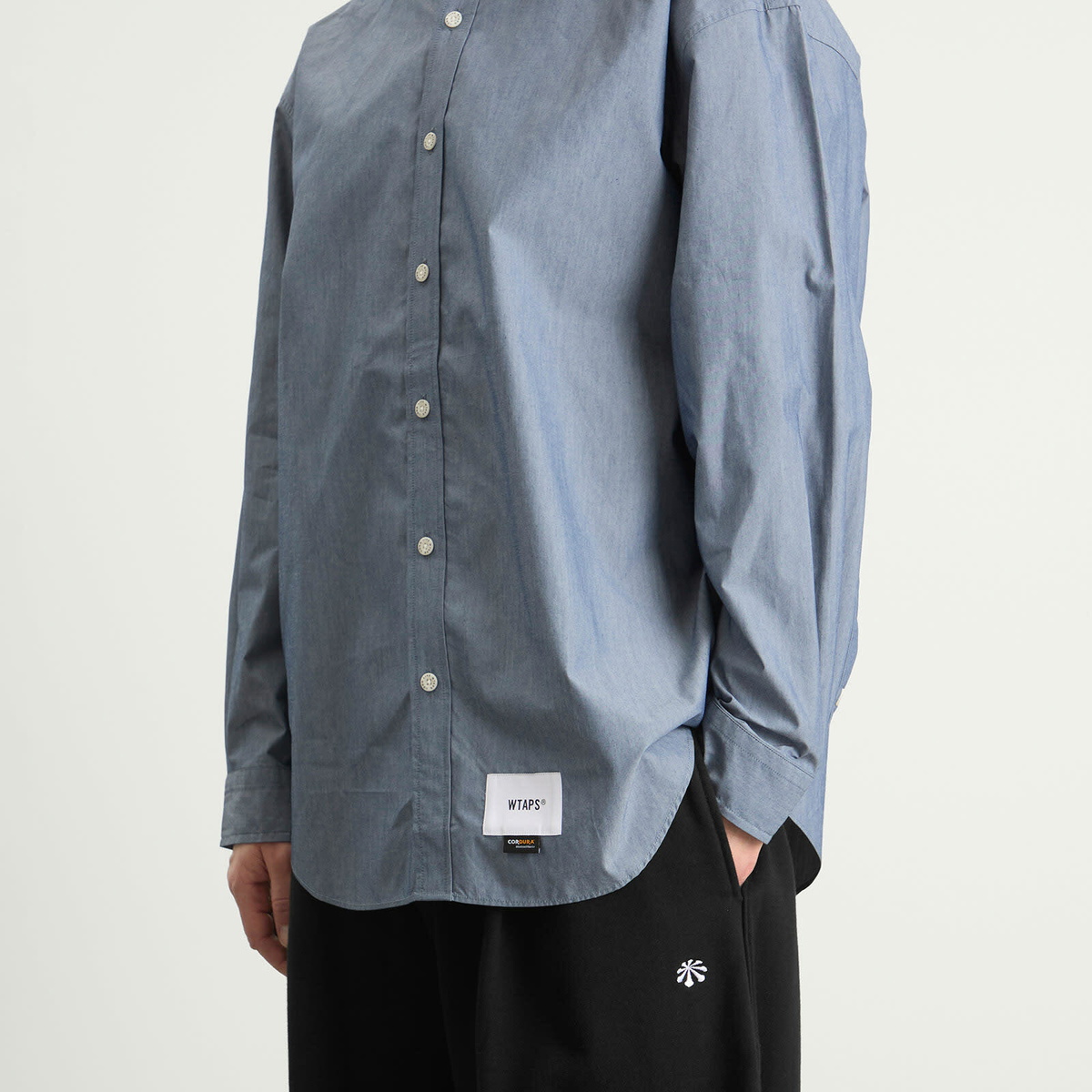 WTAPS Men's BD 04 Cordura Oxford Shirt in Navy
