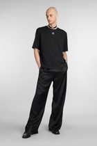 Marine Serre T-shirt In Black Cotton