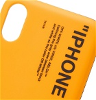 Off-White - Printed iPhone X Case - Yellow