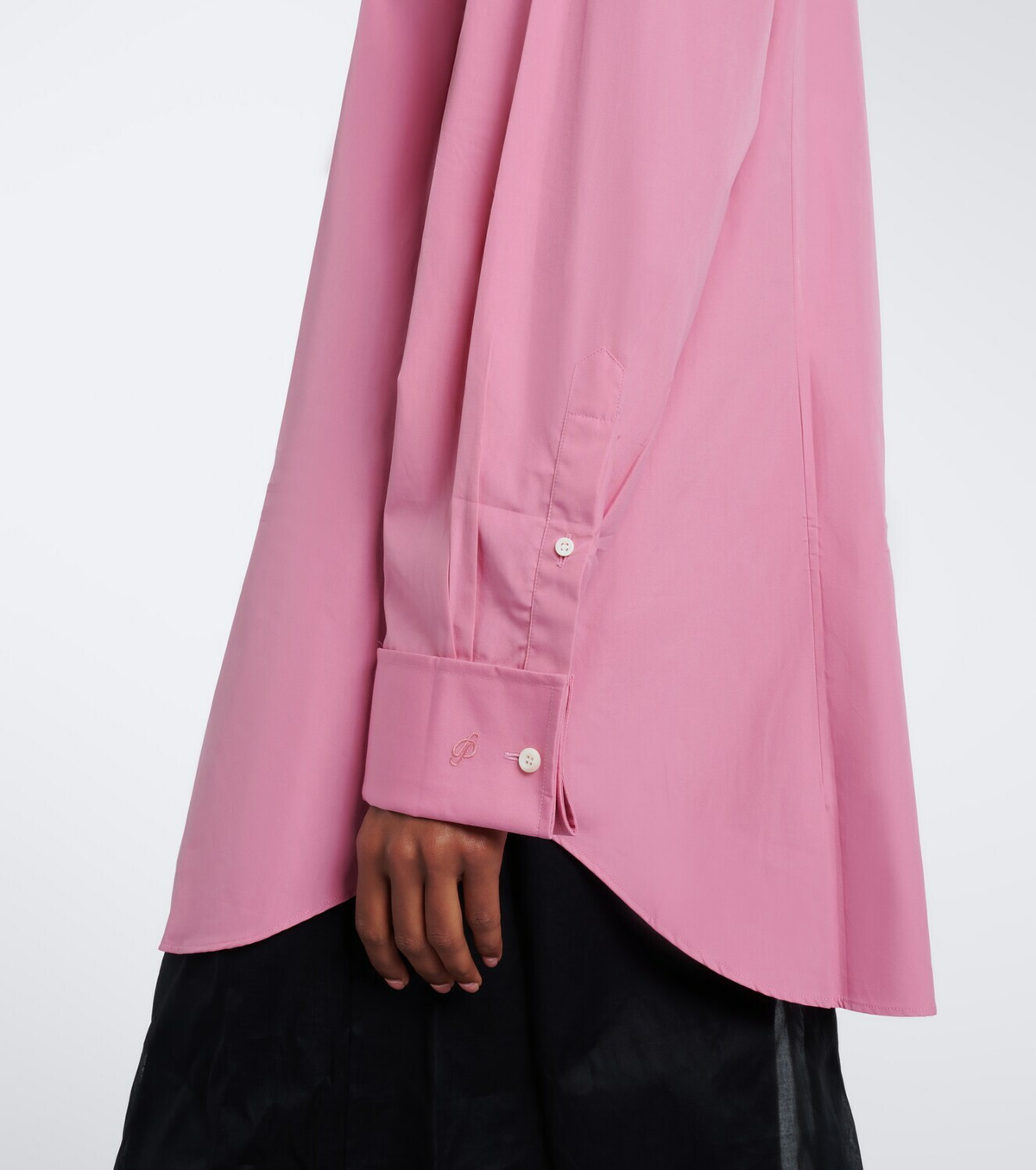 Prada Oversized cotton poplin shirt