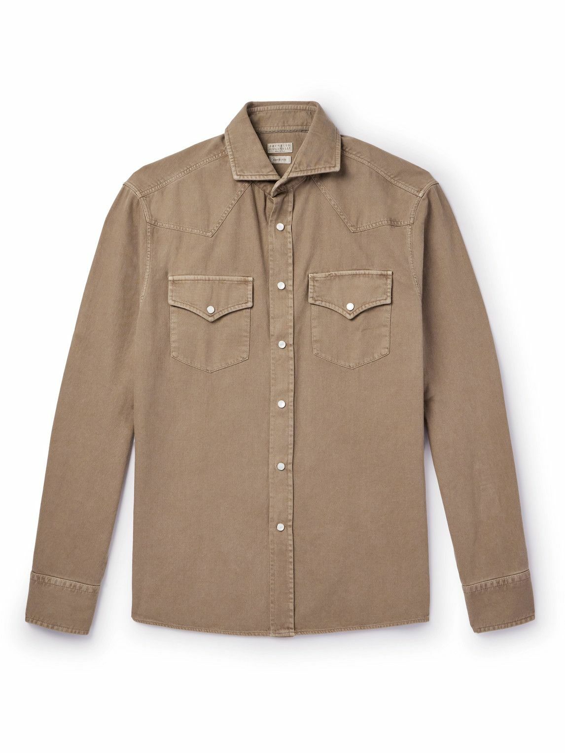 Brunello Cucinelli - Denim Western Shirt - Brown Brunello