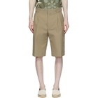 Fendi Tan Houndstooth Shorts